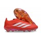 Tacos de Futbol Adidas Predator Laceless Elite FG Rojo Blanco