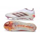 Tacos de Futbol Adidas Predator Laceless Elite FG Blanco Rojo Negro