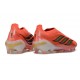 Tacos de Futbol Adidas Predator Laceless Elite FG Solar Turbo Cromo Termal Negro