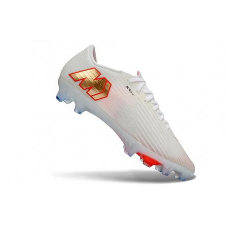 Bota Nike Air Zoom Mercurial Vapor 17 Elite FG Blanco Naranja Dorado