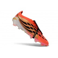 Botines Adidas Predator 26 Elite FT FG Naranja Dorada Negro