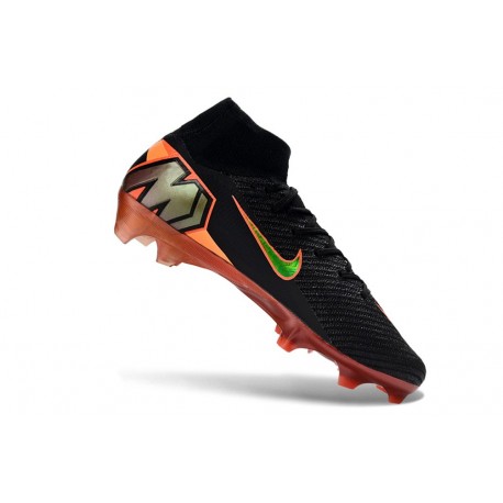 Zapatos Nike Zoom Mercurial Superfly 10 Elite FG Negro Naranja