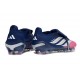 Botines Adidas Predator 26 Elite FT FG Rosa Azul Plateado