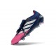 Botines Adidas Predator 26 Elite FT FG Rosa Azul Plateado