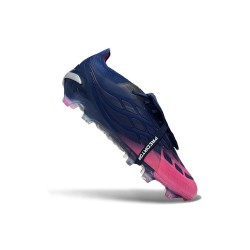 Botines Adidas Predator 26 Elite FT FG Rosa Azul Plateado