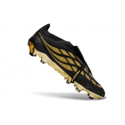 Botines Adidas Predator 26 Elite FT FG Negro Dorado