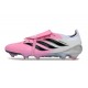 Botines Adidas Predator 26 Elite FT FG Rosa Negro Blanco