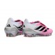 Botines Adidas Predator 26 Elite FT FG Rosa Negro Blanco