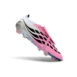 Botines Adidas Predator 26 Elite FT FG Rosa Negro Blanco