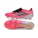 Botines Adidas Predator 26 Elite FT FG Rosa Negro