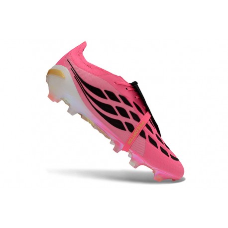 Botines Adidas Predator 26 Elite FT FG Rosa Negro