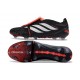 Botines Adidas Predator 26 Elite FT FG Negro Ftwr Blanco Rojo Lúcido