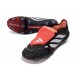 Botines Adidas Predator 26 Elite FT FG Negro Ftwr Blanco Rojo Lúcido
