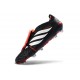 Botines Adidas Predator 26 Elite FT FG Negro Ftwr Blanco Rojo Lúcido