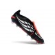 Botines Adidas Predator 26 Elite FT FG Negro Ftwr Blanco Rojo Lúcido