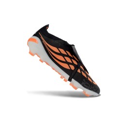 Zapatillas Adidas Predator Elite Fold-over Tongue FG Negro Naranja