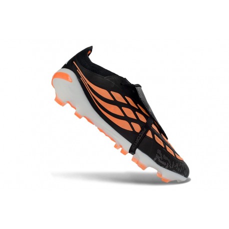 Zapatillas Adidas Predator Elite Fold-over Tongue FG Negro Naranja