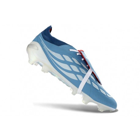 Zapatillas Adidas Predator Elite Fold-over Tongue FG Rayo Azul Blanco Rojo