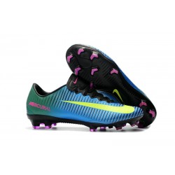 Zapatillas de fútbol para Hombre - Nike Mercurial Vapor XI FG Azul Volt Rosa