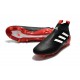 Zapatos de fútbol adidas Ace 17+ Purecontrol FG Negro Blanco Rojo
