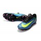 Zapatillas de fútbol para Hombre - Nike Mercurial Vapor XI FG Azul Volt Rosa