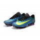Zapatillas de fútbol para Hombre - Nike Mercurial Vapor XI FG Azul Volt Rosa