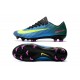 Zapatillas de fútbol para Hombre - Nike Mercurial Vapor XI FG Azul Volt Rosa