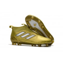Nuevo Botas de fútbol adidas Ace 17+ Purecontrol FG Oro Blanco
