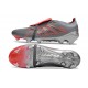 Zapatillas Adidas Predator Elite Fold-over Tongue FG Gris Rojo