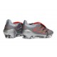 Zapatillas Adidas Predator Elite Fold-over Tongue FG Gris Rojo
