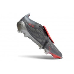 Zapatillas Adidas Predator Elite Fold-over Tongue FG Gris Rojo
