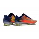 Botas de fútbol Nike Mercurial Vapor 11 FG para Hombre Azul Plateado Naranja