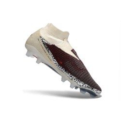 Zapatillas de Fútbol Nike Phantom 6 High Elite FG Flechazo Burdeos Rojo Univ Fósil