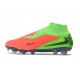 Zapatillas de Fútbol Nike Phantom 6 High Elite FG Hot Punch Negro Verde Strike