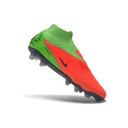 Zapatillas de Fútbol Nike Phantom 6 High Elite FG Hot Punch Negro Verde Strike