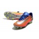 Botas de fútbol Nike Mercurial Vapor 11 FG para Hombre Azul Plateado Naranja