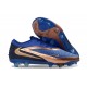 Botas y Zapatillas de Futbol Nike Phantom 6 Low Elite FG Azul oscuro Cobre