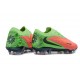 Botas y Zapatillas de Futbol Nike Phantom 6 Low Elite FG Hot Punch Negro Verde Strike