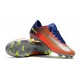 Botas de fútbol Nike Mercurial Vapor 11 FG para Hombre Azul Plateado Naranja