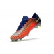 Botas de fútbol Nike Mercurial Vapor 11 FG para Hombre Azul Plateado Naranja
