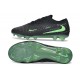 Botas y Zapatillas de Futbol Nike Phantom 6 Low Elite FG Negro Verde Espejismo