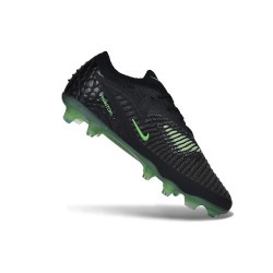 Botas y Zapatillas de Futbol Nike Phantom 6 Low Elite FG Negro Verde Espejismo