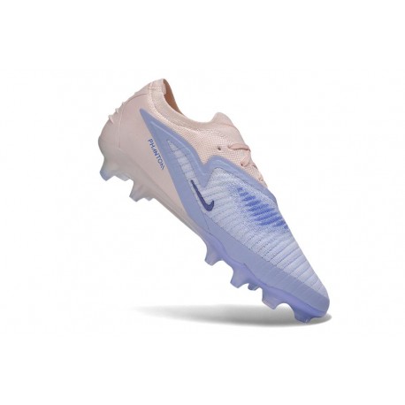 Botas y Zapatillas de Futbol Nike Phantom 6 Low Elite FG Azul lavanda Rosa pálido 