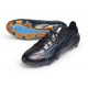 Tacos de Futbol adidas F50 Hyperfast Evo FG Negro Core Azul Lucid Ray