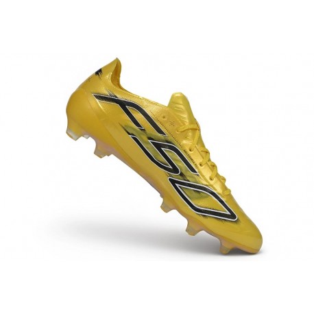 Tacos de Futbol adidas F50 Hyperfast Evo FG Dorada Negro