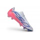 Tacos de Futbol adidas F50 Hyperfast Evo FG Ftwr Blanco Morado Solar Turbo