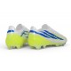 Tacos de Futbol adidas F50 Hyperfast Evo FG Blanco Azul