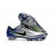 Baratas Botas de fútbol Nike Mercurial Vapor XI FG Plateado Azul
