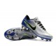 Baratas Botas de fútbol Nike Mercurial Vapor XI FG Plateado Azul