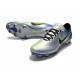 Baratas Botas de fútbol Nike Mercurial Vapor XI FG Plateado Azul